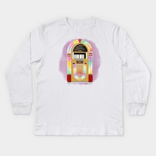 Rainbow jukebox Kids Long Sleeve T-Shirt